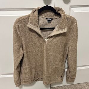 Eddie Bauer Brown Zip-Up Sweater for Women